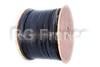 Câble R2V électrique U-1000 volts RO2V rigide 2x1.5mm² noir en 500m